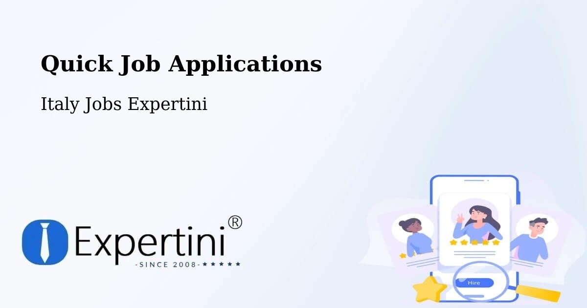 Quick Apply Feature – Mosso - Italy Jobs Expertini